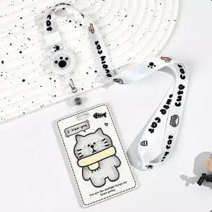 투명 카드 케이스 사원증 목걸이줄 출입증 카드목걸이 카드홀더