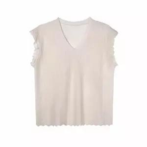 여자 치마 여름 펀칭 날개 상의+미니 레이스 소매 OP2