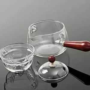 내열유리 미니 차포트 240ml 차우리기 차주전자 차우리기