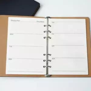 [문구/오피스] 주간 다이어리 속지 180매 채움 리필내지 6공 A5