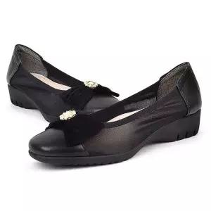 여성 웨지 통굽 슬립온 단화 웨지통굽단화 여성캐주얼슈즈 편한웨지화 가벼운단화