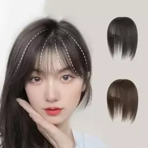 2컬러 키밍 인모 여자 정수리가발 부분가발 앞머리