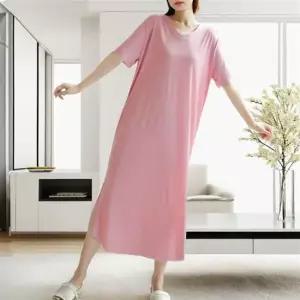 집에서입는옷 V넥 롱 플리츠 원피스 쿨링 아이스 쿨원피스