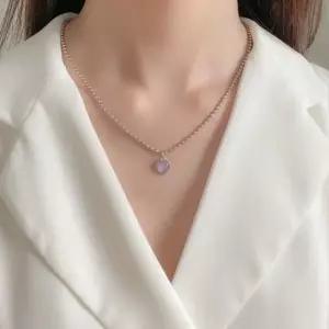 여성 심플목걸이 하트 펜던트 민자 체인 목걸이 초커 패션목걸이 하트목걸이