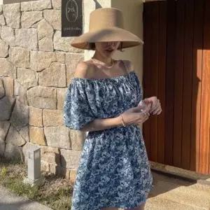 블루밍 오프숄더 플라워 점프수트 SNY-0039