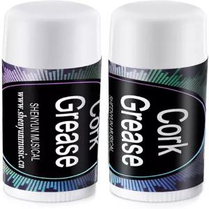 톤디아모 2피스 클라리넷 플루트용 코르크 그리스 색소폰 용품용 윤활유 튜브 청소 및 관리 제품 목관 악기