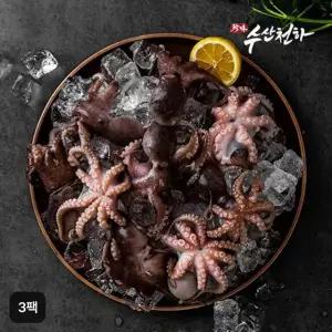 자연산 손질 통 주꾸미 500gX3팩(총 1.5kg)