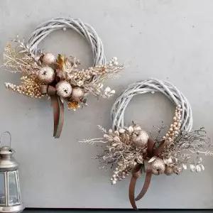 사과장식 크리스마스리스 조화장식 성탄절 트리용품