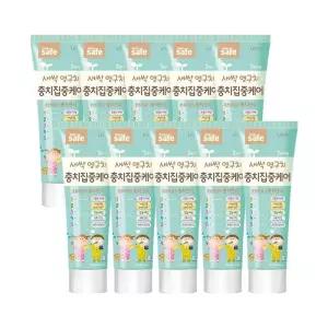 [라이온코리아]키즈세이프 집중케어 어린이 치약 60g 10개