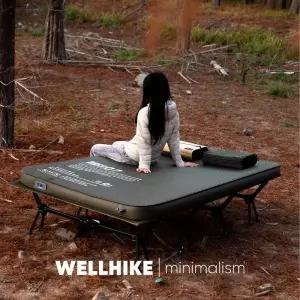 백패킹매트 캠핑 발포 매트 WELLHIKE 아웃도어 싱글더블 에어쿠션 에어펌프 자동 팽창식 침대 휴대용 방습