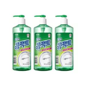 [라이온코리아]참그린 콤팩트 고농축 주방세제 600g 펌프 용기 3개