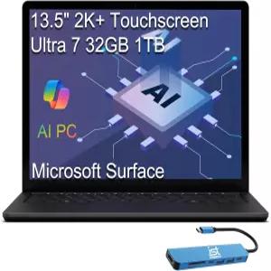 비즈니스용 Microsoft Surface Laptop 6 AI PC(13.5인치 2K+ 터치스크린 인텔 16코어 울트라 7 165H(