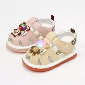 AA2 불빛 삑삑이 LED 샌들 돌선물 걸음마 여름 삑삑이신발