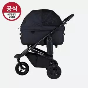 [에어버기] 돔3 어스블랙 반려동물 유모차 라지