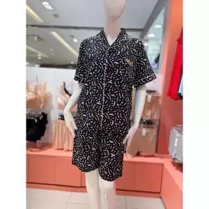 [솔브] 순면 커플 테라조 나염 반팔파자마 여성용잠옷 SPA2608W