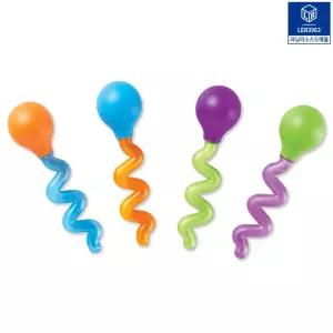 러닝리소스 트위스트 스포이드 꼬불꼬불 레인보우 기초과학 물감놀이 소근육발달 어린이 장난감