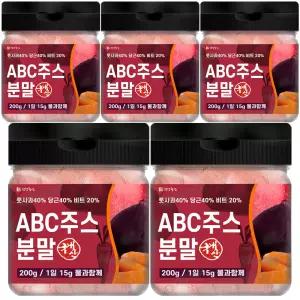 국산 ABC주스 분말 가루 200g 5개 