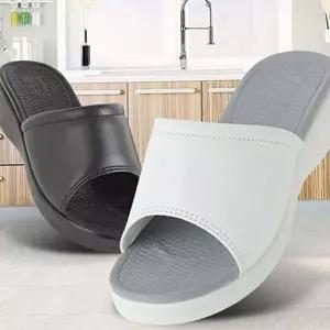 실내화 굽높이5cm 여성 푹신한 사무실 가정용 미끄럼 방지 간호화 오픈토 근무화 우레탄