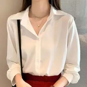 모던핏 베이직 루즈 셔츠 오피스룩 데일리 블라우스