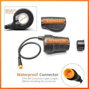 하프 오른쪽 자전거 WUXING 스로틀 전기 방수/전자 용 핸들 스쿠터 20X 전기 자전거 트위스트 스로틀 커넥터 또는 SM