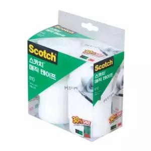 스카치테이프 매직테이프 세이빙팩 (리필) 12개입 810R-12 18x32mm