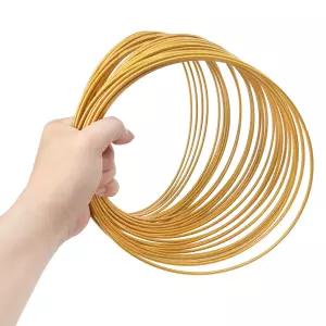 30 8인치 골드 메탈 플로럴 후프 화환 라메 반지 세트 결혼식용 홈 데코 및 DIY 공예품 드림 캐처 그리고