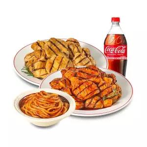 (꾸브라꼬) 순살양념꾸브+순살소금꾸브+우동사리+콜라1.25L