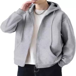 이칸 남성 후드티 스웨트셔츠 긴팔 가을 의류 루즈 쿨 집업 코트 카디건 라지 사이즈 벨벳 봄 겨울