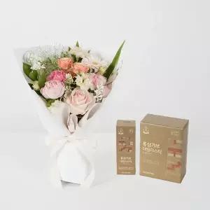 뉴 헬레나 꽃다발 + 정관장 홍삼기보 꽃배달 꽃배송
