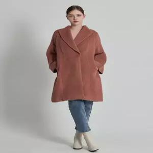 [르오트][르오트(LeOT)] 기품레이디 볼륨감잇는 알파카 울 코트-사이즈 5599다양