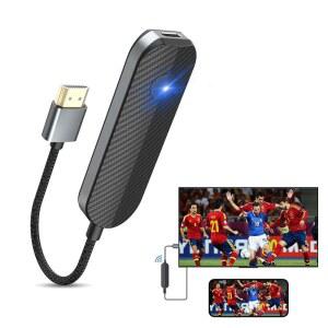 iPhone용 iOS 무선 HDMI 디스플레이 어댑터, 스트리밍 미러링 장치를 TV /모니터 /프로젝터, HD 비디오 및 오디오 동기화, 화면 어댑터(넷플릭스 지원 제외)