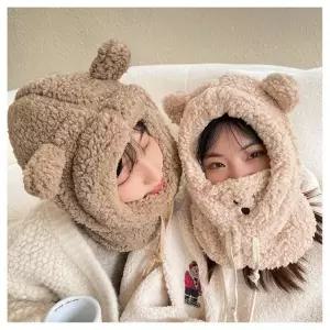 ( )마스크 곰돌이 넥워머 모자 패션잡화 아동모자 곰돌이마스크 털모자