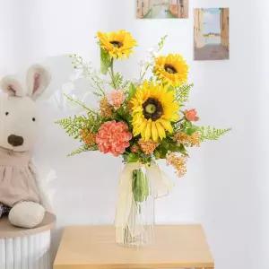 [아트박스]/플라워트리 해바라기 조화 화병 다알리아 대형 set 53cm (DIY)