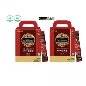 [대동고려삼] 골든프라임 6년근 고려홍삼정스틱 VIP 10g x 100포 1+1 총2개 총200포 가족건강 학교 선물