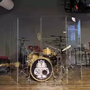 드럼 아크릴 차음판 60x120cm 방음 칸막이 드럼쉴드