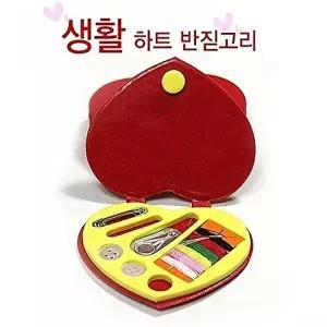 고품질 TBZ 하트 반짇고리 실세트 반짇고리 반짇고리세트 반지고리 의류수선 WFLV42D