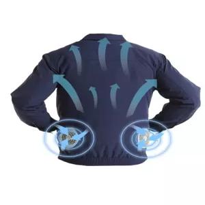 더운 선풍기잠바 신호수조끼 남성용 냉방 쿨링점퍼 날씨 여름철 재킷 XL 냉