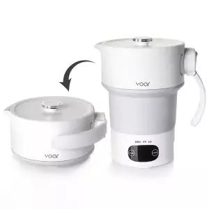 보아르 이지전기포트M1 접이식 분유포트 휴대용 커피 미니 여행용 온도조절