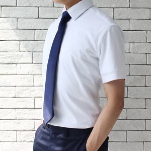 [어셔츠] 프리미엄 구김없는 스판 남자 정장 반팔 와이셔츠