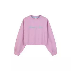 [탑텐밸런스](의정부점) 여성 더블니트 크롭 그래픽 스웨트 셔츠 MBE5TR2201