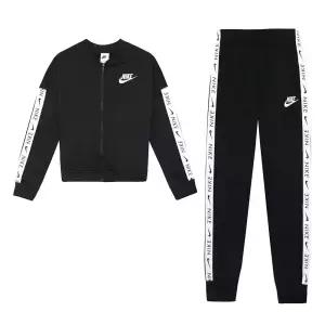 나이키 NSW 트리콧 K 트랙수트 여성 트레이닝복세트 짐웨어 블랙 CU8374-010