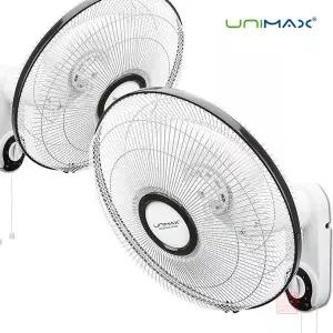 유니맥스 대형 16인치 기계식 벽걸이 선풍기 강력한 3엽날개 좌우회전 가정용 업소용