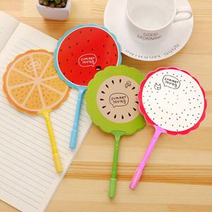 과일부채 볼펜 귀여운 캐릭터 판촉물 특이한 홍보용 각인 제작 인쇄가능