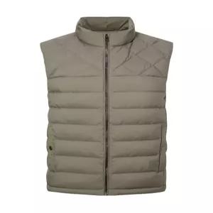 헤지스 골프 24FW 카키 남성 에센셜 구스다운 베스트 HUJU4D702K1