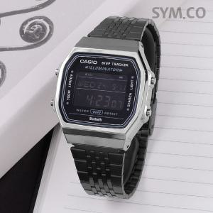 ABL-100WEGG-1B 카시오 빈티지 차콜 사각 블루투스 남자 메탈 시계 c163