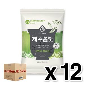 포모나 제주 봄빛 그린티 플러스 파우더 500g (1박스/12개)