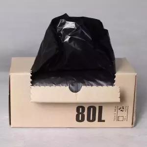 이지 롤 봉지 80리터 검정 (50매X22팩) 1100매 쓰레기 분리수거 재활용 비닐봉투