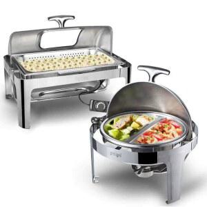 플립 연회 스프 전선 보온용 호텔 6L 실버 전기 미니 220V 뷔페 조식 봉마켓