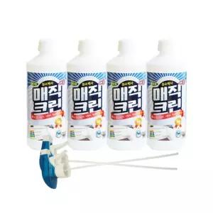 클린맘 매직크린 6종세트 곰팡이킬러 다목적 클리너 세정제 가스렌지 후드 청소 기름때제거