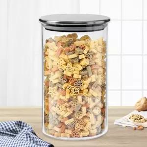 (9.5cm)(860ml) 쿠킹홈 푸드 내열유리 밀폐용기 2p 세트/유리/밀폐/용기/원두/보관/보관통/커피/저장/원형